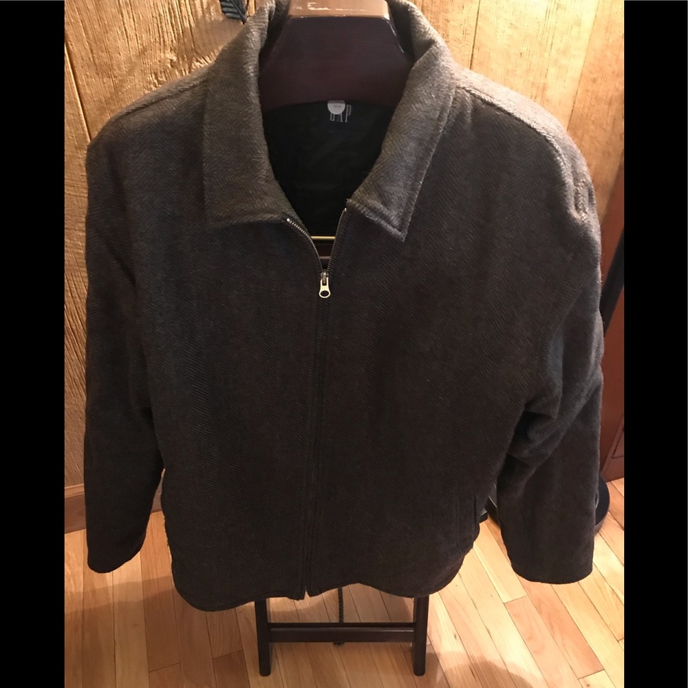 Men’s wool blend coat. Sz L. Brown&gray. NWOT.